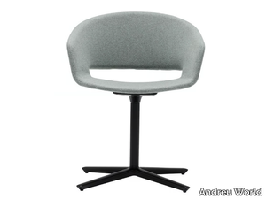 RONDA SO0465 - Swivel upholstered with 4-spoke base chair _ Andreu World