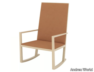 SERENA BU1356 - Rocking oak easy chair _ Andreu World