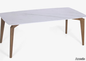 HUBO - Rectangular ceramic dining table _ Anesis