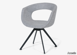 HOLLA - Trestle-based fabric chair _ Anesis