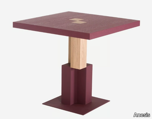 ORTHO - Square wood veneer table _ Anesis