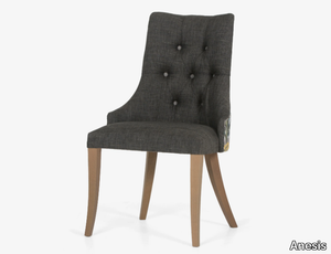 YAMIN - Tufted upholstered fabric chair _ Anesis