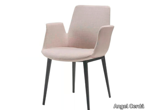 4002 - Fabric chair with armrests _ Angel Cerdá