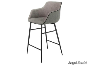 4089 - Fabric stool with armrests _ Angel Cerdá