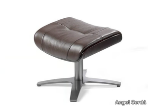 5003 - With 4-spoke base swivel upholstered leather footstool _ Angel Cerdá