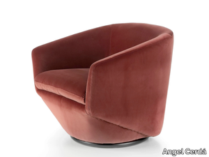 5041 - Swivel fabric armchair with armrests _ Angel Cerdá