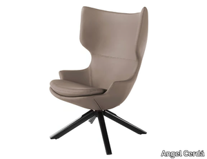 5072 - Swivel Imitation leather armchair with armrests _ Angel Cerdá