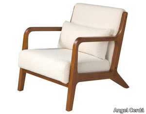 5100 - Fabric armchair with armrests _ Angel Cerdá