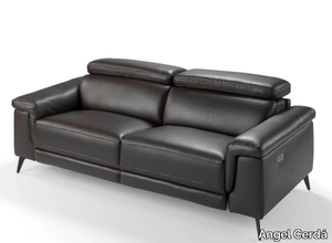 6051 - 3 seater leather sofa with electric motion _ Angel Cerdá