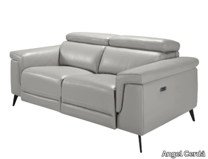 6107 - 2 seater leather sofa with electric motion _ Angel Cerdá