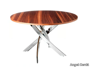 1061.02 - Round steel and wood living room table _ Angel Cerdá