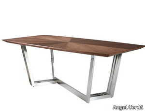 1097 - Rectangular steel and wood dining table _ Angel Cerdá