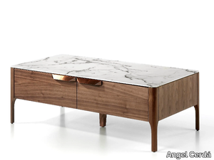 2046 - Low wooden coffee table with storage space _ Angel Cerdá