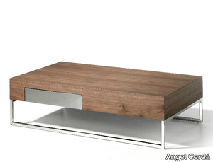 2057 - Rectangular walnut coffee table _ Angel Cerdá