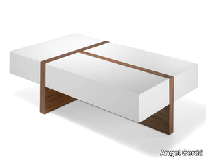 2060 - Rectangular wooden coffee table with storage space _ Angel Cerdá