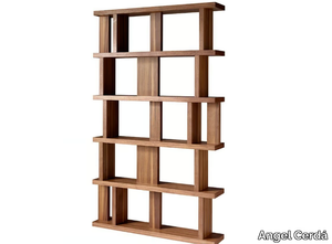 3023 - Open double-sided wooden bookcase _ Angel Cerdá