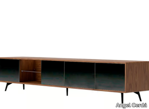 3048 - Low wood veneer TV cabinet _ Angel Cerdá