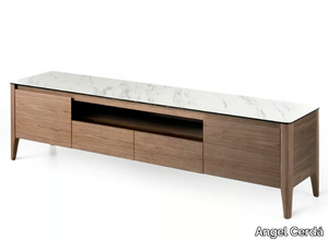 3083 - Wood veneer TV cabinet with drawers _ Angel Cerdá