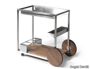 3116 - Steel and wood drinks trolley _ Angel Cerdá