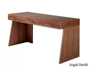 3217 - Rectangular walnut writing desk with drawers _ Angel Cerdá