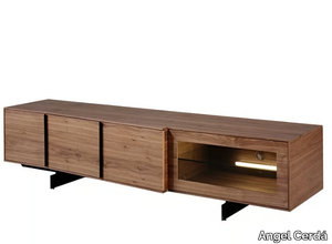 3219 - Walnut TV cabinet with doors _ Angel Cerdá