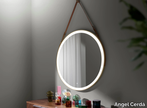 3229 - Round wall-mounted mirror with integrated lighting _ Angel Cerdá