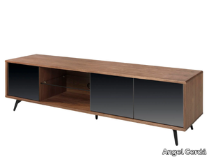 3223 - Walnut TV cabinet with doors _ Angel Cerdá