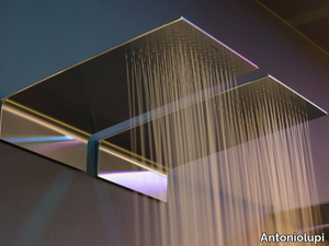 MEZZAVELA - Wall-mounted stainless steel overhead shower _ Antoniolupi