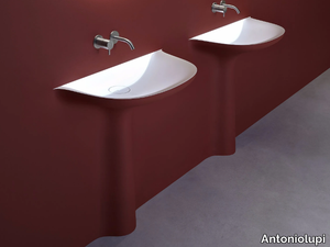 CALICE - Semi-inset Corian® washbasin _ Antoniolupi