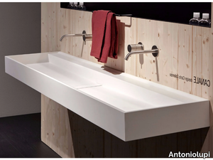 CANALE - Rectangular Flumood® washbasin _ Antoniolupi