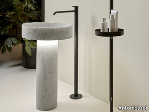 FLOW - Freestanding round marble washbasin _ Antoniolupi