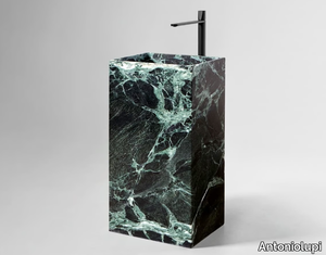 FUSTO - Rectangular Verde Alpi marble washbasin _ Antoniolupi