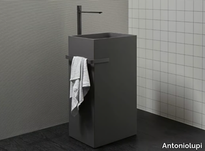 FUSTO - Freestanding rectangular Colormood washbasin _ Antoniolupi