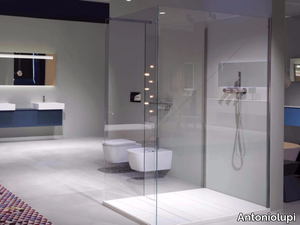 PENISOLA - Tempered glass shower cabin with tray _ Antoniolupi