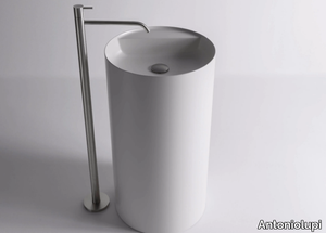 SIMPLO - Freestanding round Flumood® washbasin _ Antoniolupi