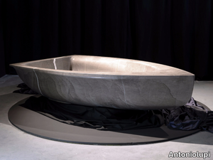 VASCABARCA - Freestanding natural stone bathtub _ Antoniolupi