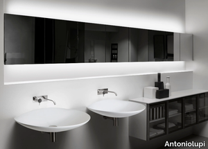 MANTRA - Suspended bathroom wall cabinet with mirror _ Antoniolupi