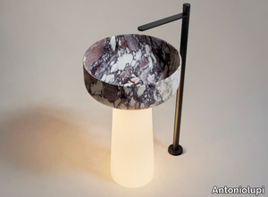 ALBUME LUX - Freestanding round Calacatta marble and Flumood washbasin _ Antoniolupi