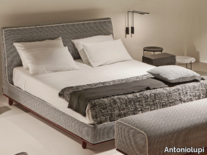 GINEVRA - Fabric double bed with upholstered headboard _ Antoniolupi