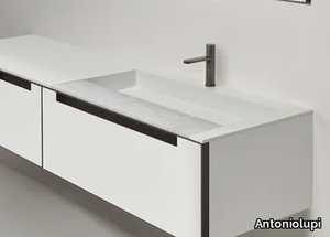 PLATÒ - Rectangular Corian® washbasin _ Antoniolupi