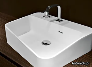 ALVEO1 - Rectangular Cristalplant® washbasin _ Antoniolupi