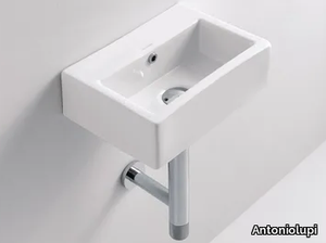 TOY - Rectangular wall-mounted ceramic handrinse basin _ Antoniolupi