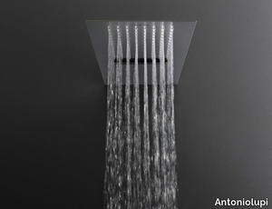 BILASTRA - Wall-mounted extra flat stainless steel waterfall shower _ Antoniolupi