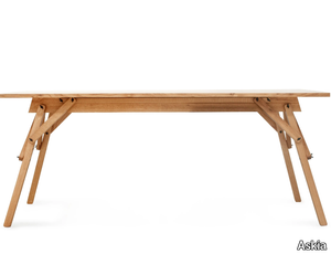 ATELIER - Rectangular oak writing desk _ Askia