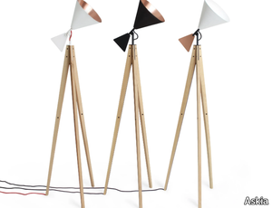 LIGHT TALE - Floor lamp in aluminum and ash _ Askia