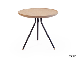 BEND COFFEE TABLE - Low round oak coffee table _ Askia