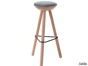 TRIBUT - Wooden stool with footrest _ Askia