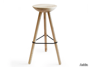 TRIBUT - Wooden stool with footrest _ Askia