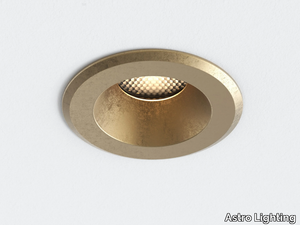 SOLWAY ROUND - LED ceiling brass Outdoor spotlight _ Astro Lighting