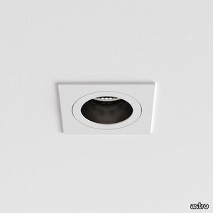 Pinhole Slimline Square Fixed Fire-Rated IP65 Matt White